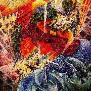 Umberto Boccioni Visioni simultanee painting